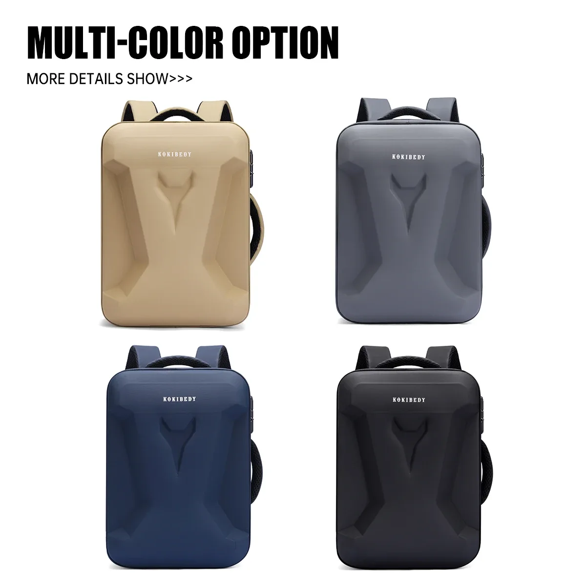 sac à dos rigide de grande capacité pour étudiants masculins, sac à dos pour ordinateur portable de jeu, voyage, voyage d'affaires, trajets quotidiens, c