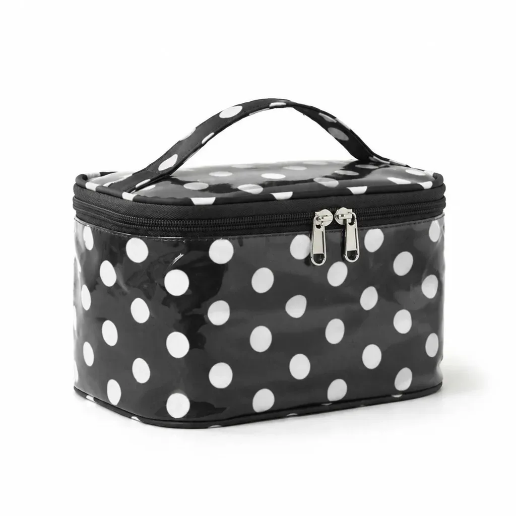 trousse de maquillage de grande capacité, imperméable, avec fermeture éclair, sac à cosmétiques résistant à l'usure, organisateur de beauté pour le rangement de petits objets pour femmes
