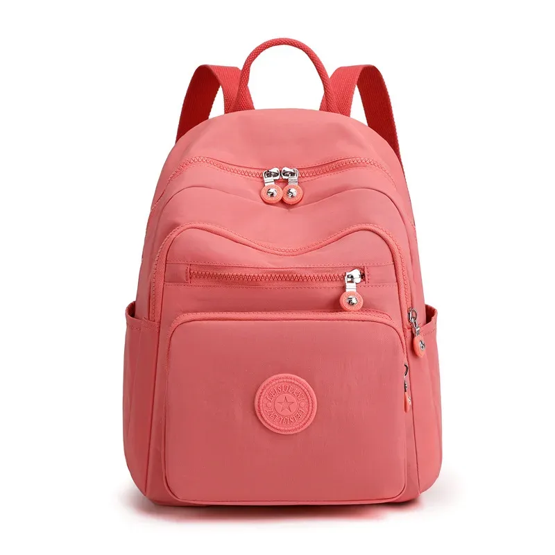 nouveau style coréen simple femmes sac à dos haut de gamme grande capacité double sac à bandoulière maman sac bonne qualité sacs en nylon en vente