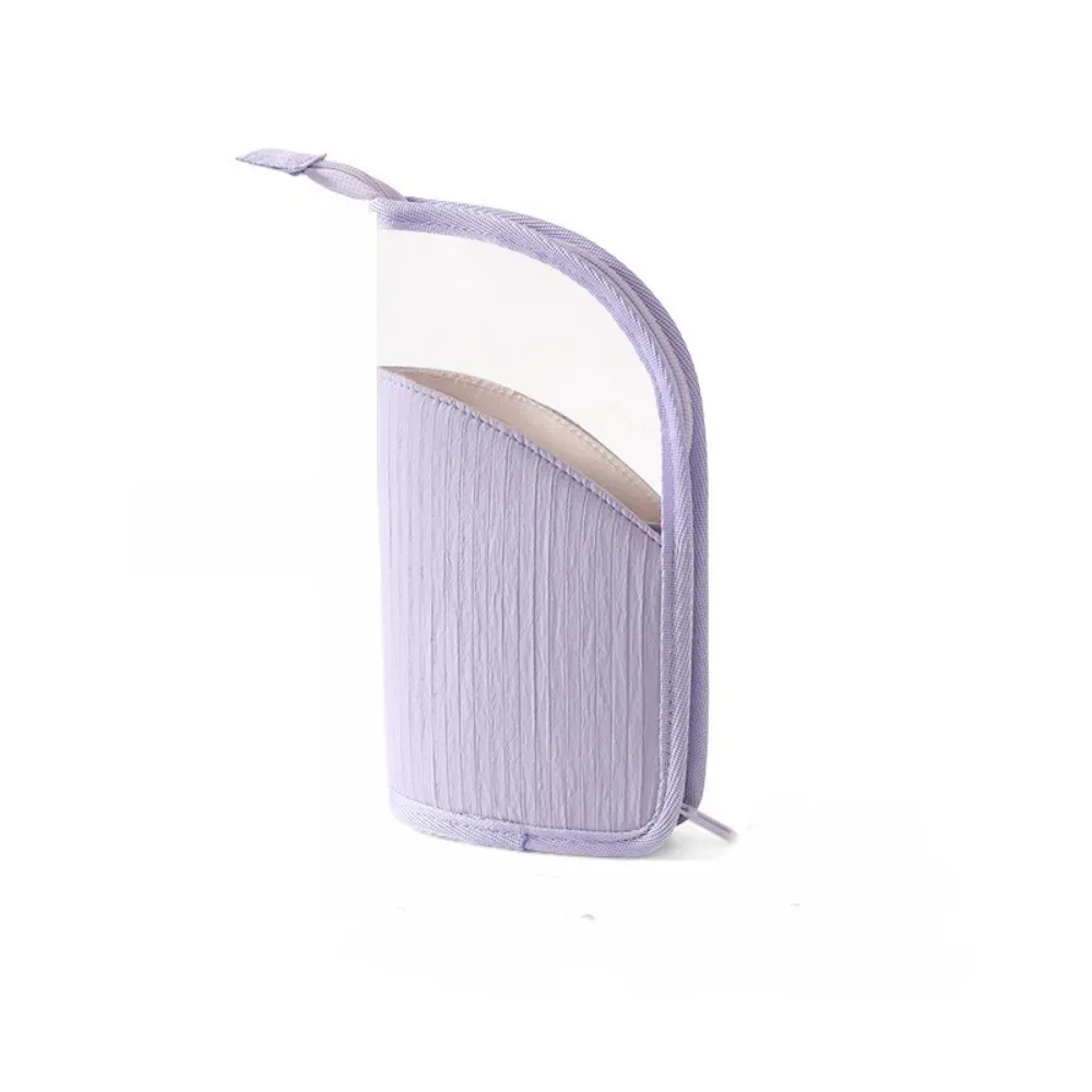 grande trousse de toilette verticale grande capacité, étui portable pour pinceaux de maquillage, pochette de rangement de voyage étanche et autoportante