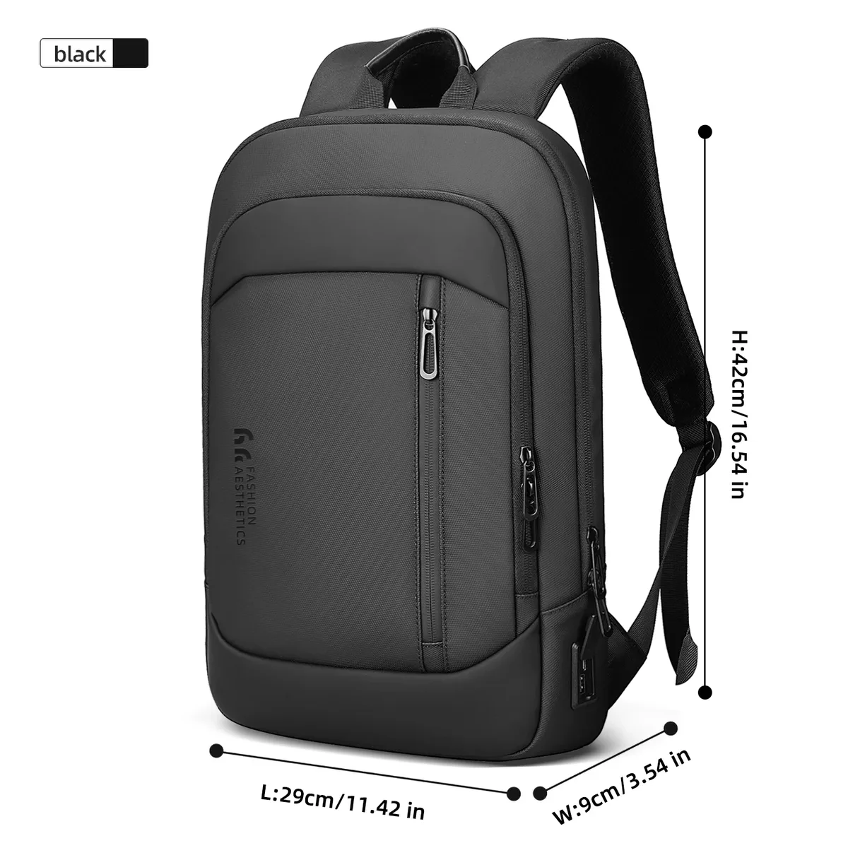 heroic knight sac à dos d'affaires portable pour homme mince 15,6 pouces sacs pour ordinateur portable sac à dos de voyage étanche mochilas d'école minimalistes