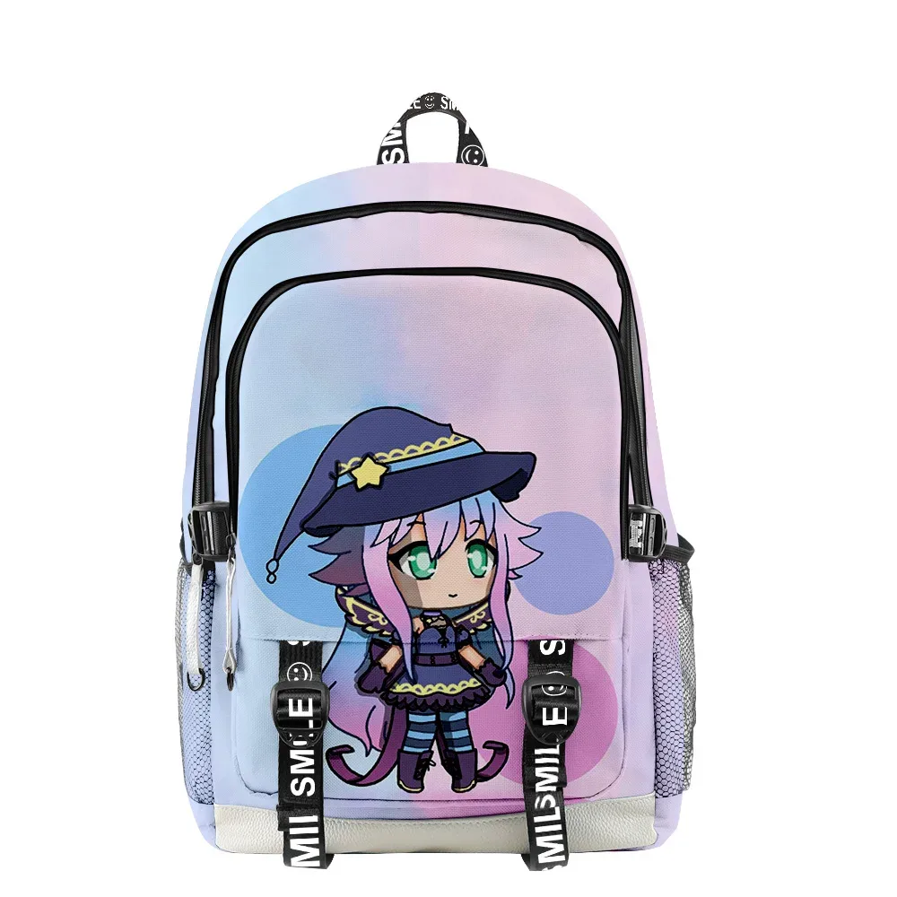 sacs d'école hip hop pour hommes et femmes, sacs de voyage amusants, impression 3d, oxford, étanche, sacs à dos multifonctions pour ordinateur portable, gacha life