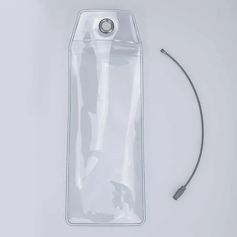nouveau porte-étiquette de bagage de croisière en plastique pvc épais, joint à fermeture éclair étanche avec boucles en acier inoxydable pour voyage de croisière royal des caraïbes