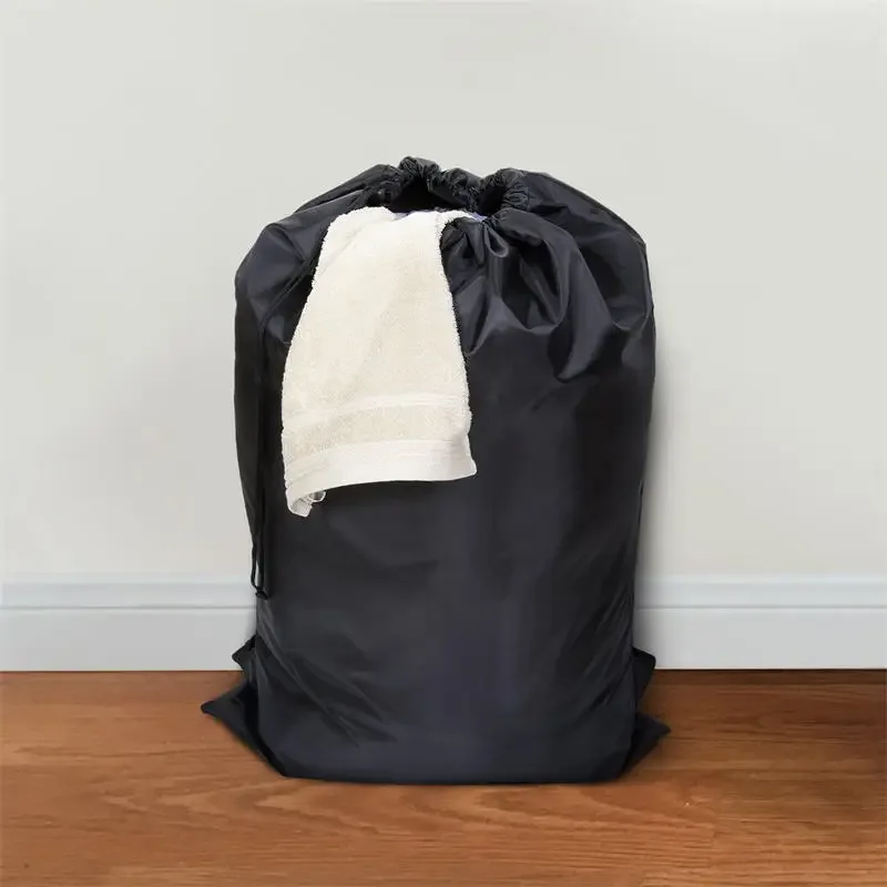 sac à dos imperméable et robuste, noir, taille unique, sac à linge en polyester, camping voyage, grand sac de rangement pour vêtements
