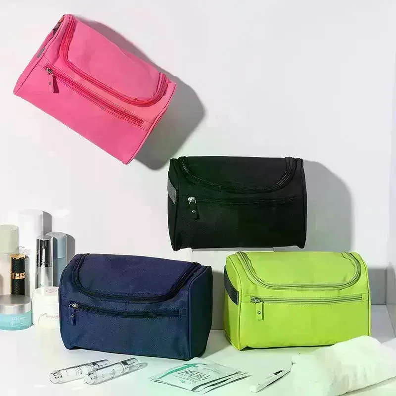 trousse de toilette de voyage imperméable avec fermeture éclair pour homme et femme, sac de maquillage, trousse de beauté, organisateur de maquillage