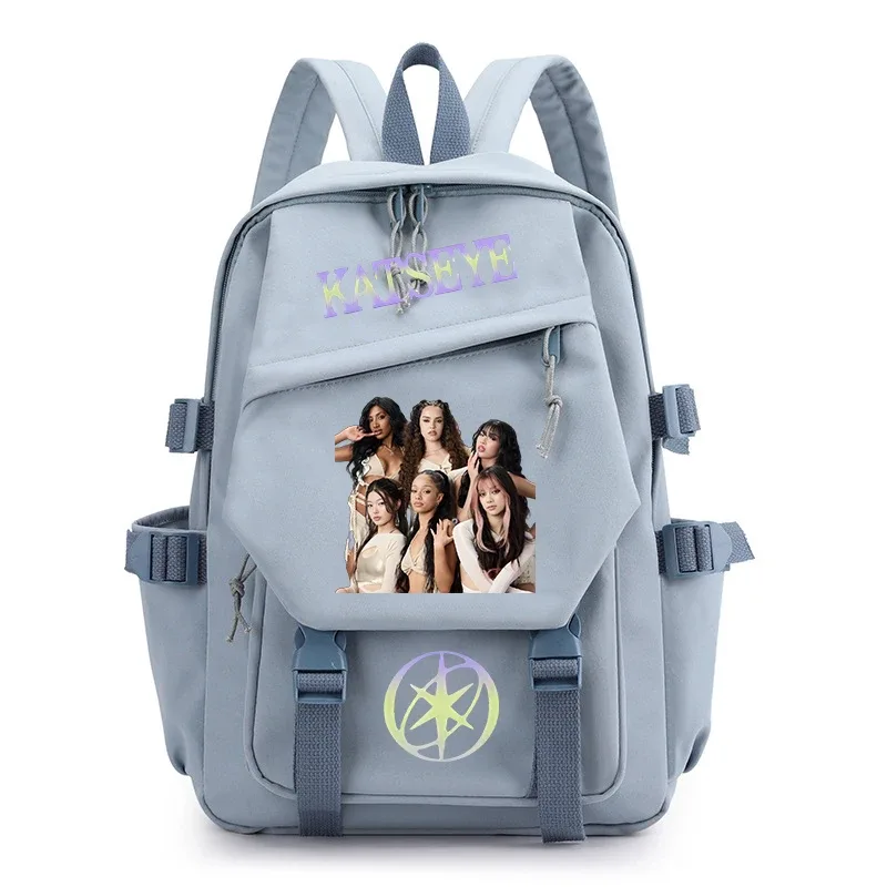 sac à dos kpop katseye pour femmes, sacs d'école multifonctionnels de grande capacité, sac à dos pour adolescents et étudiants, sac de voyage pour fans de mode