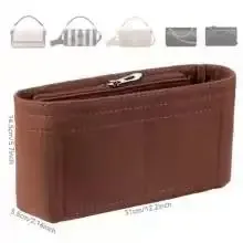 organisateur de sac en feutre homefish, organiseurs de maquillage, doublure idéale pour les sacs à main de marque pour femmes et les trousses de cosmétiques