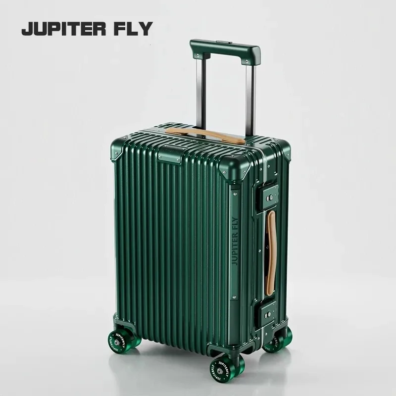 valise de luxe matériau pc de haute qualité avec cadre en aluminium boîtier de chariot à verrouillage tsa roues de patinage 18/20/24/26/28 bagages roulants