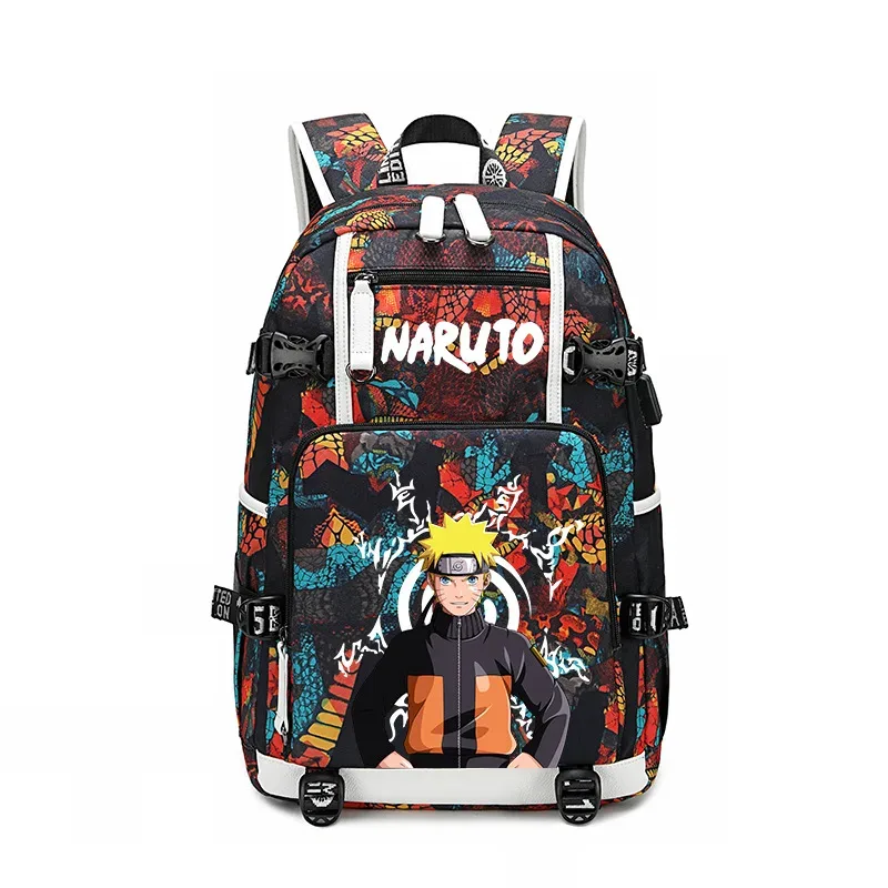 sacs à dos uzumaki naruto uchiha sasuke, sac à dos camouflage, sac à dos de grande capacité, sac de voyage, sacs d'école décontractés pour adolescents, pour cadeau