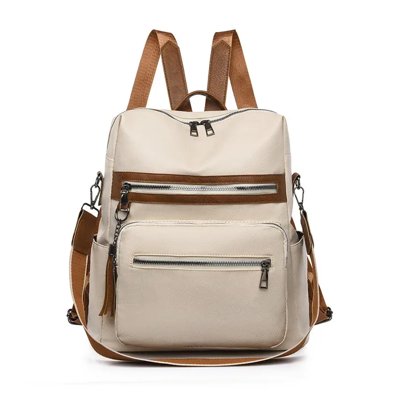 haute qualité femmes homme sac à dos en cuir souple hommes sacs à dos fille luxe concepteur sac à dos pochette d'ordinateur grande capacité sac de voyage