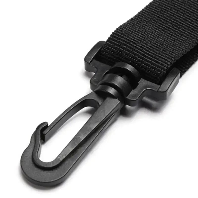 sangle d'épaule en nylon noir rembourrée et réglable avec crochets antidérapants pour sacs d'ordinateur portable et bagages, idéale pour les longues trajets