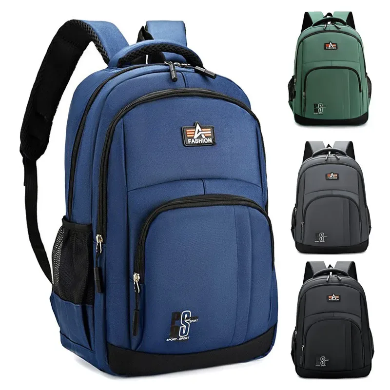 sac à dos simple et décontracté pour hommes, adapté aux collégiens et du secondaire, dos de voyage à double épaule de grande capacité, 2026