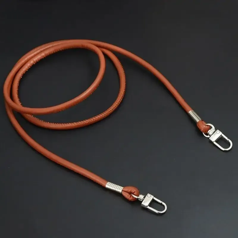 sangle de sac ronde en cuir pu, tendance, remplaçable, pour sac à bandoulière ou sac croisé, avec cordon pour étui de téléphone