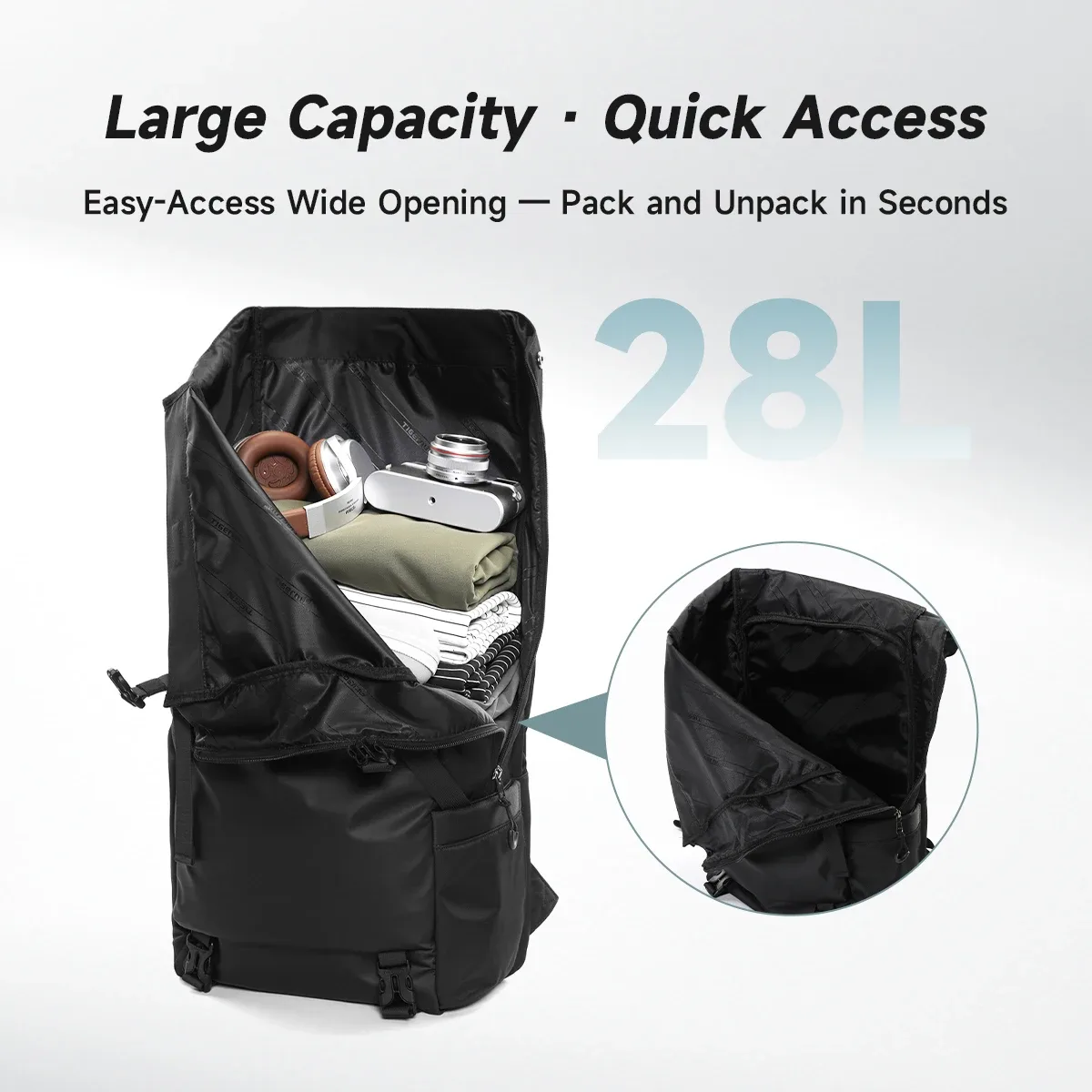 tigernu hommes mode sac à dos pour 14-15.6 pouces ordinateur portable capacité étendue voyage urbain école sac à dos quotidien résistant aux éclaboussures sac