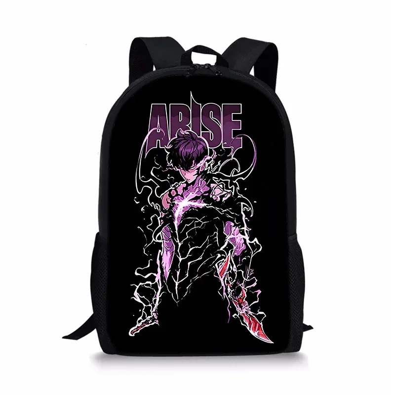j'ai mis à niveau du sac à dos solo leveling seul, sac à dos universel imprimé pour écoliers et enfants