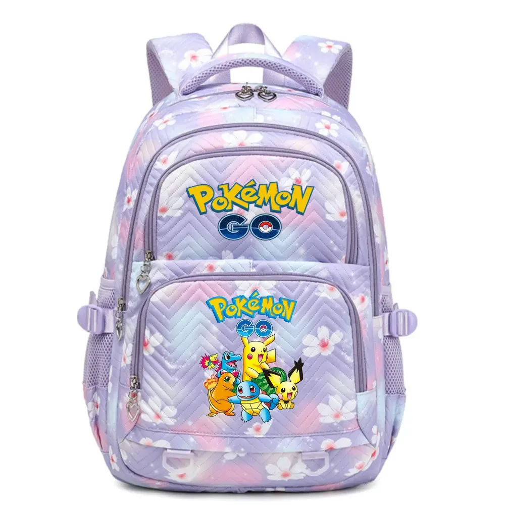 sac à dos pokemon pikachu de grande capacité pour filles, sac de voyage quotidien, sac à bandoulière pour femmes, 4 couleurs