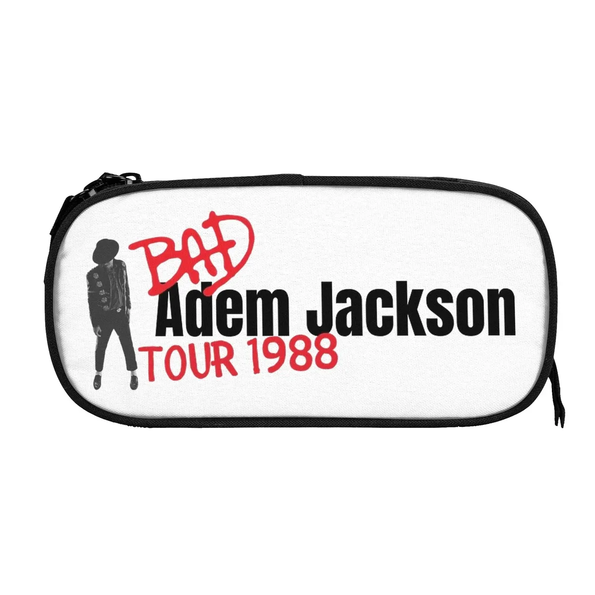 pochette à crayons grande capacité michael jacksons musical movie 2026, fournitures de bureau, trousse à crayons double couche, trousse de maquillage