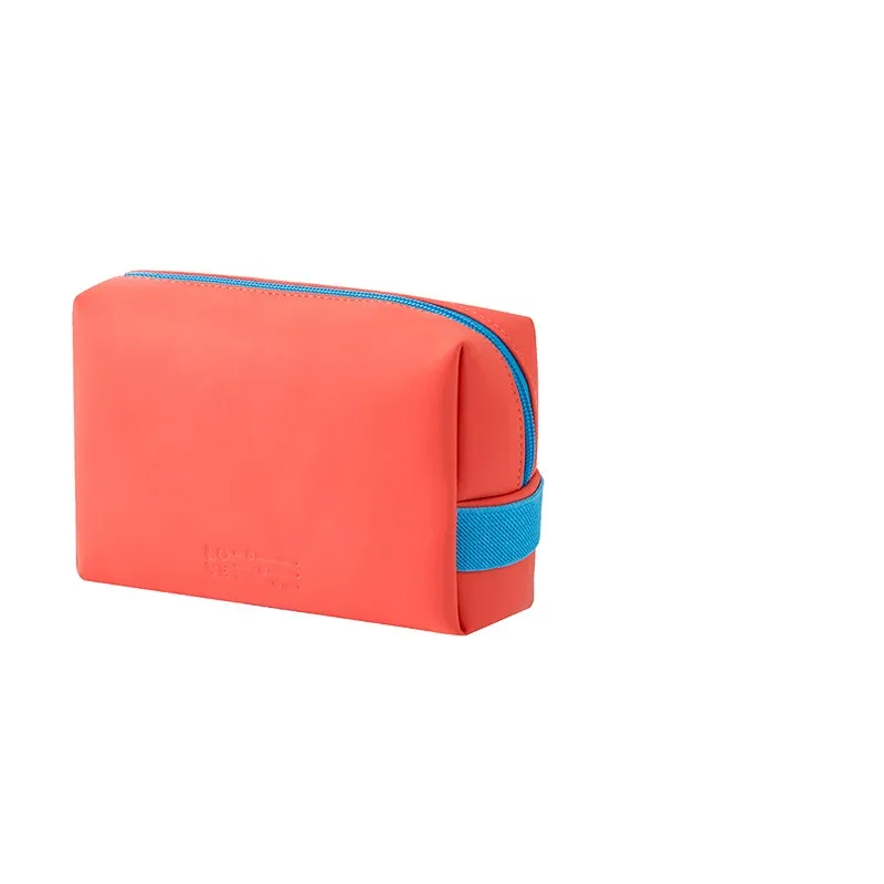sac à cosmétiques imperméable en pu pour femmes, sacs de voyage mignons aux couleurs acidulées, sacs de maquillage portables pour femmes, sac de rangement pour articles de toilette, boîte organisatrice