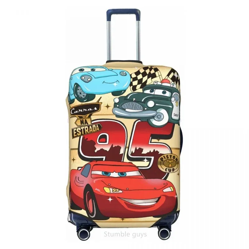 housse de bagage élégante imprimée avec motif de voiture, haute élasticité, convient aux valises de 18 à 32 pouces, résistante à la poussière, lavable, anti-rayures, housse de voyage