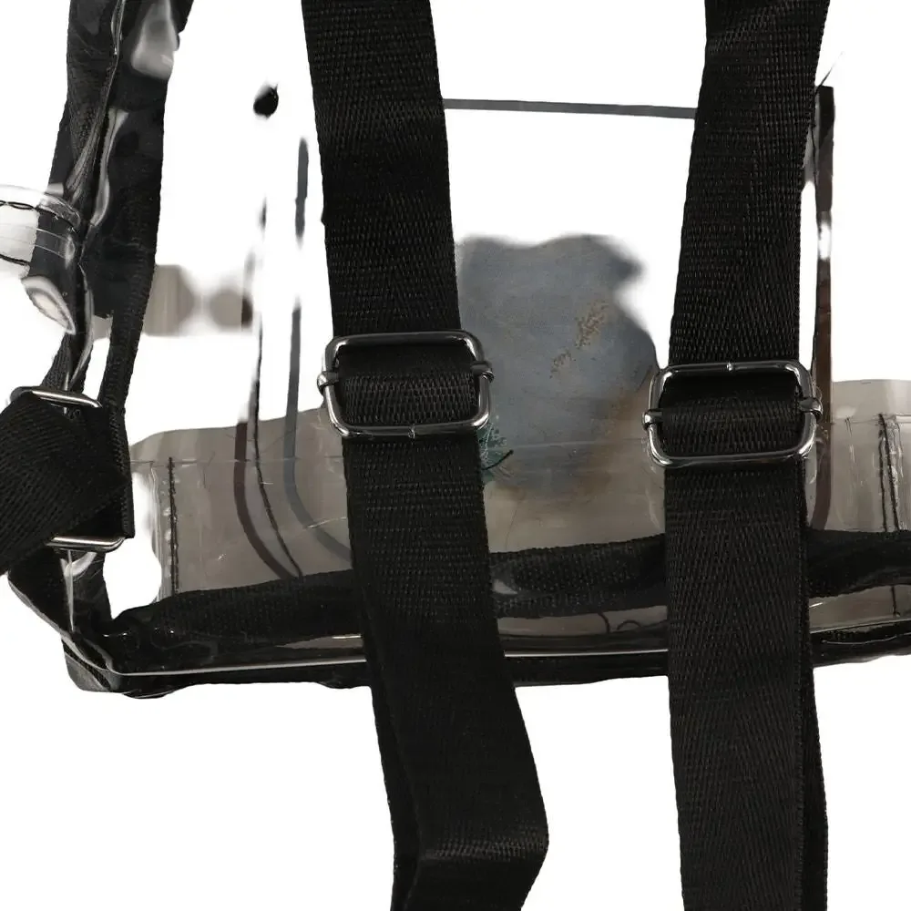 sac à dos transparent en pvc simple, style coréen, grande capacité, sac tendance en jelly, sac à bandoulière en forme de cœur, sacs de shopping pour filles