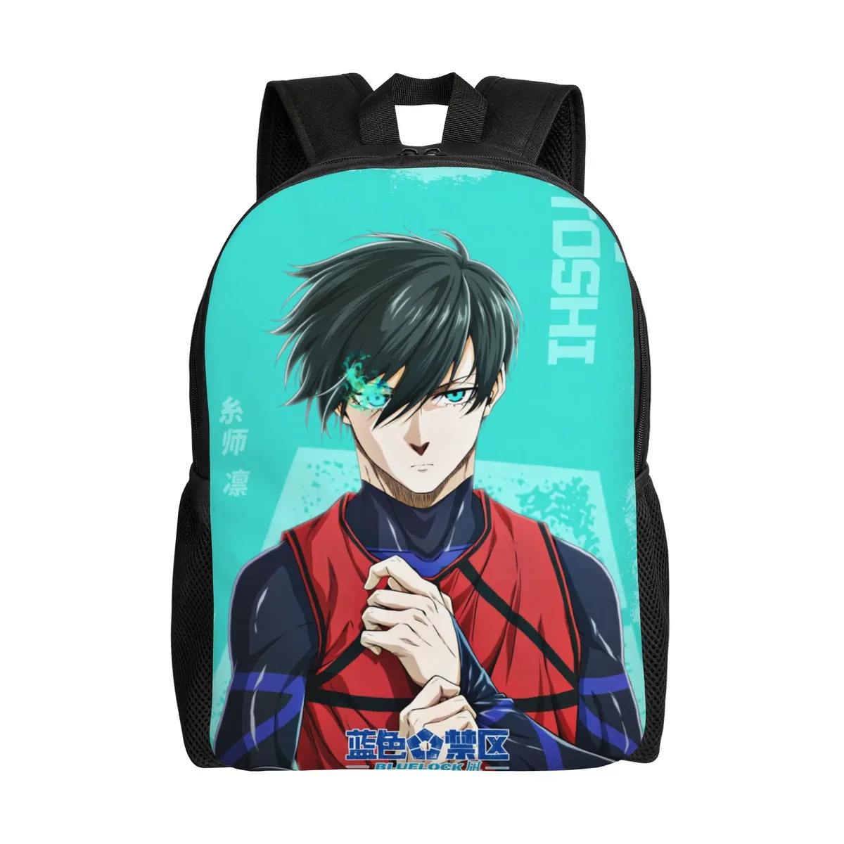 sac à dos pour femmes yoichi isagi blue locks anime, sac d'école pour enfants, sac à dos pour ordinateur portable, sac à bandoulière de voyage pour adolescents