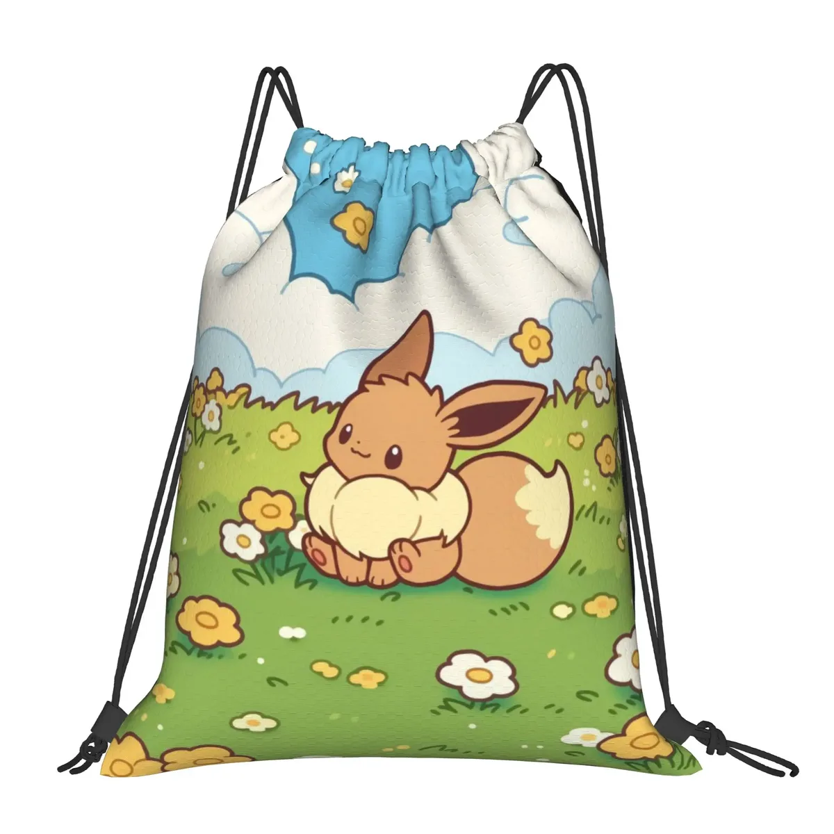 pochette de voyage pokemon kawaii, sacs à cordon, sacs de rangement pour chaussures de sport, sacs de rangement pour vêtements, sac à dos portable multifonction pour adolescents