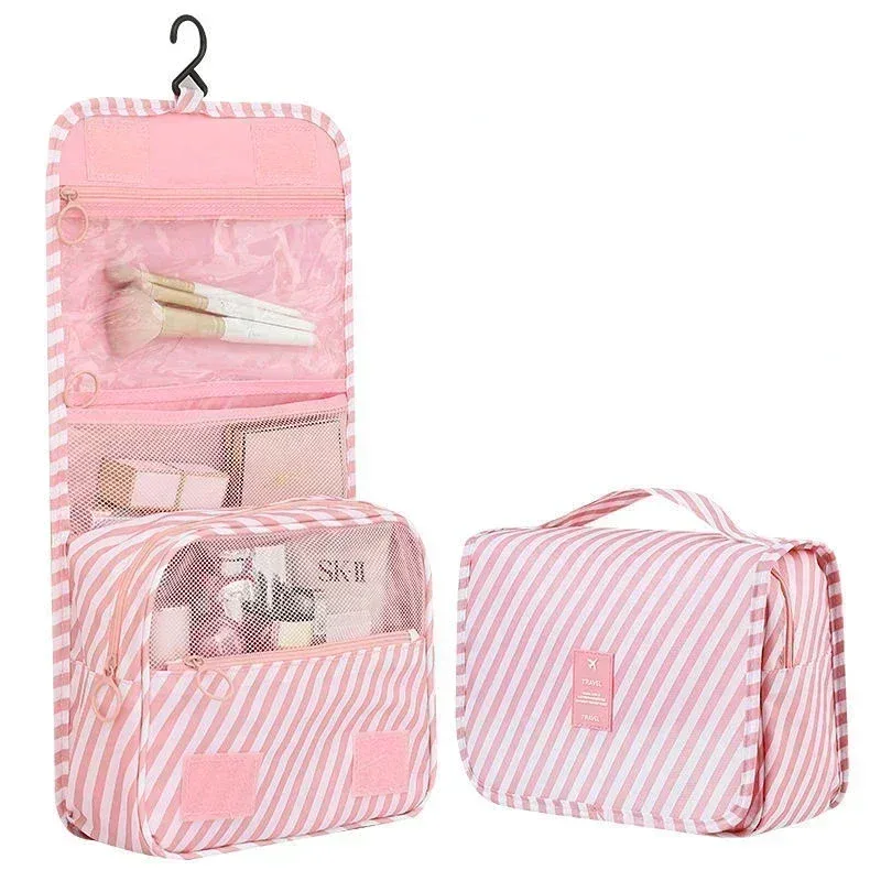 sacs de maquillage pour femmes de haute qualité, sac à cosmétiques de voyage, organisateur de produits de toilette, rangement étanche, sac de lavage suspendu pour salle de bain