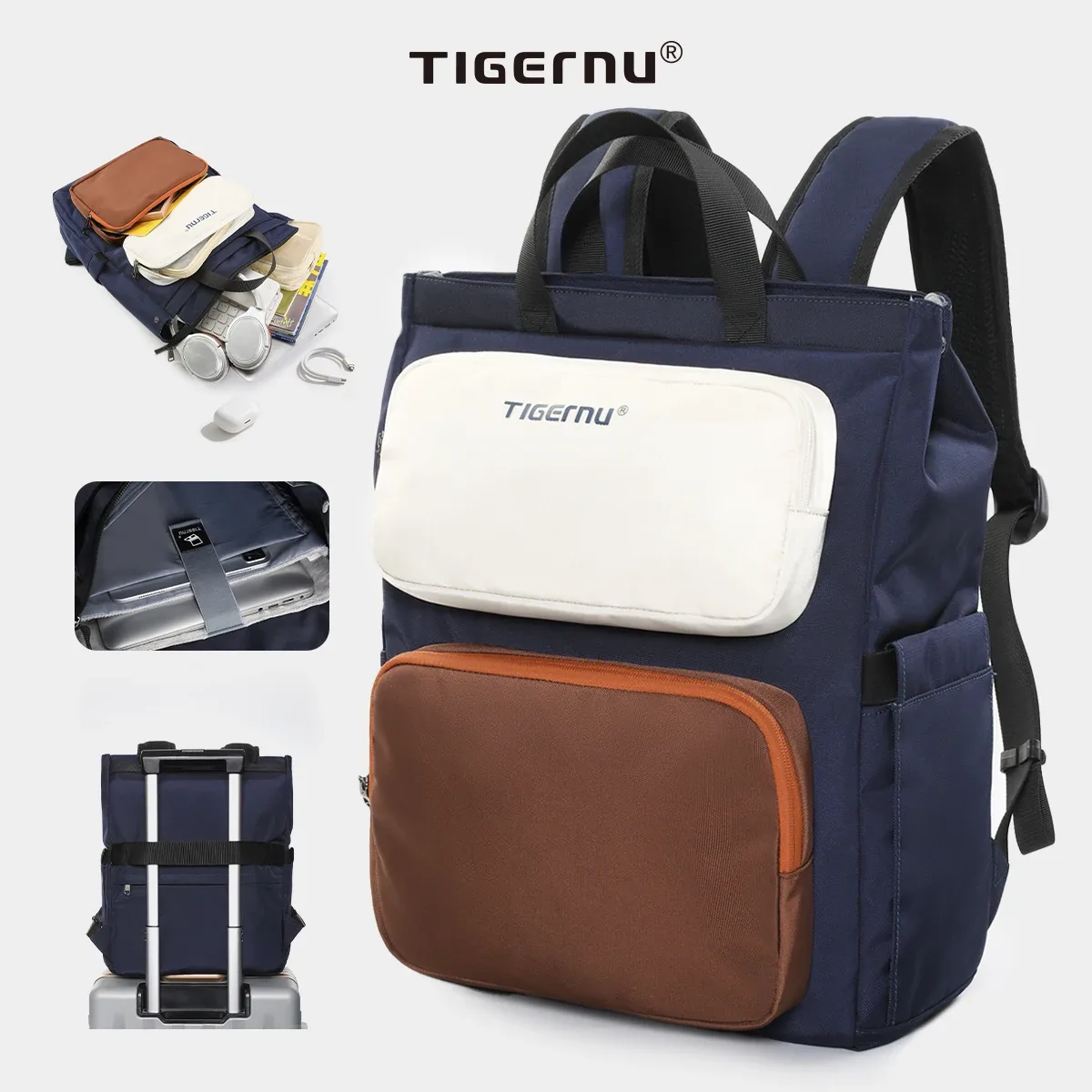 sac à dos tigernu pour femmes, sac à dos d'école tendance, sacs pour filles, sac à dos pour ordinateur portable 15,6 pouces pour femmes, sacs de plein air, sac à dos féminin, sac à main