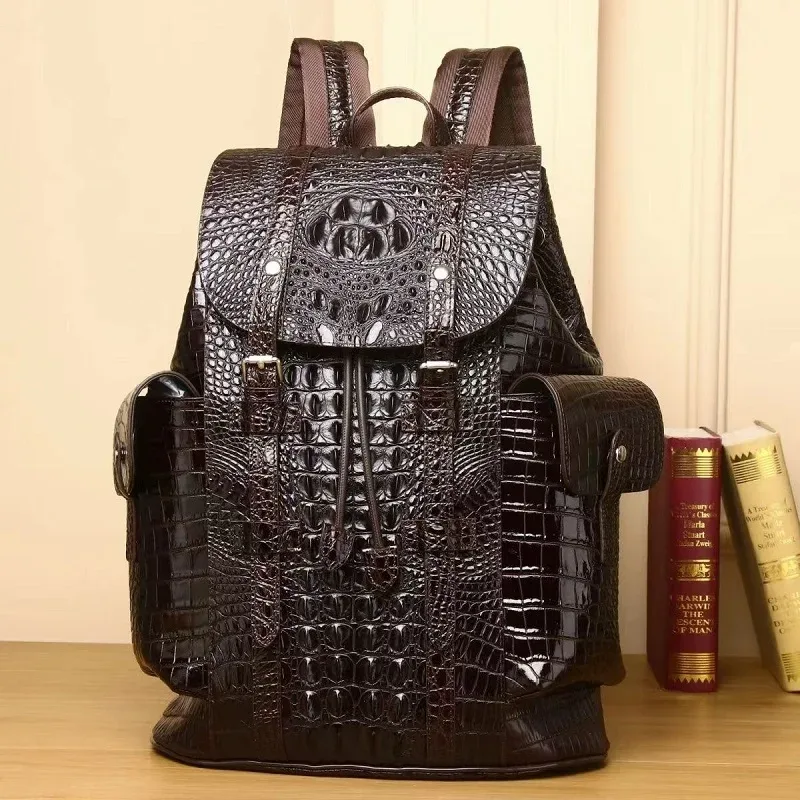sac à dos en cuir véritable naturel, nouvelle collection 2026, pdd004