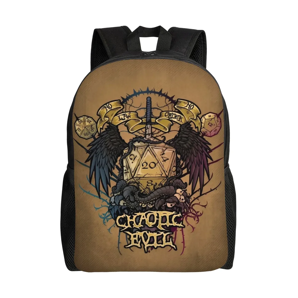 sac à dos dungeon dragon dnd pour hommes et femmes, sac à dos cool pour étudiants et professionnels, sac à bandoulière pour ordinateur portable, cadeau