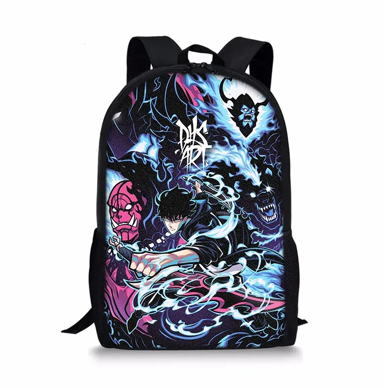 j'ai mis à niveau du sac à dos solo leveling seul, sac à dos universel imprimé pour écoliers et enfants
