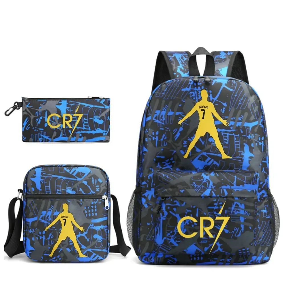sac à dos imprimé cr7, sac à dos de sport, de football, décontracté, pour femmes et hommes, sacs d'école pour ordinateur portable, sacs d'école harajuku, sacs de voyage pour femmes et hommes