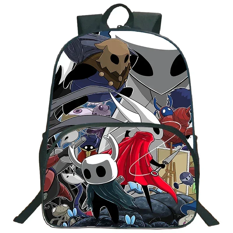 sac d'école léger sac à dos de chevalier creux jeu de dessin animé impression cartable pour enfants sac à dos de grande capacité garçons filles sac à dos de voyage
