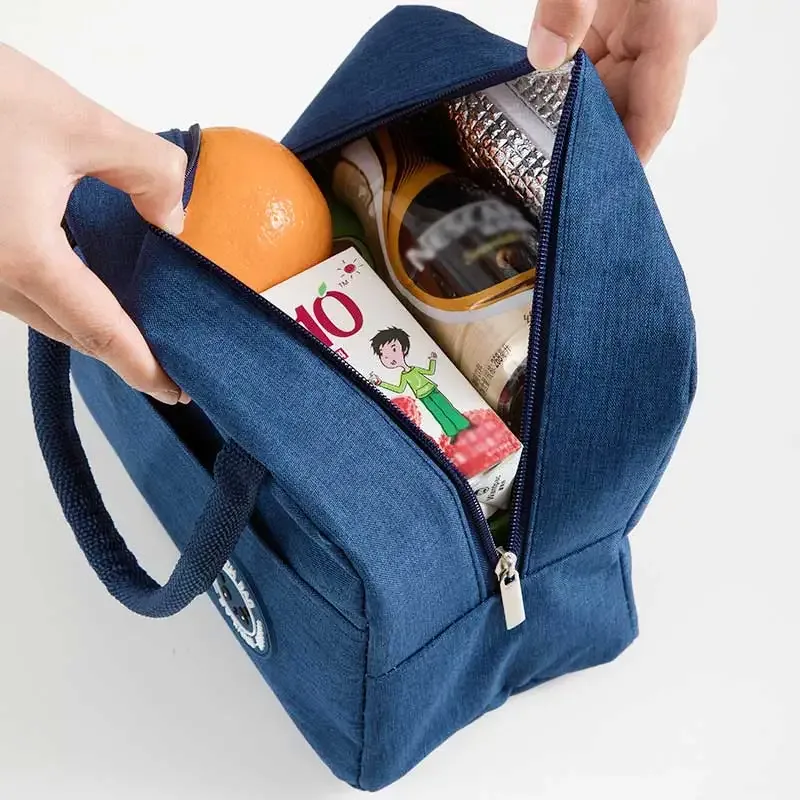 sac de rangement de voyage unisexe multifonctionnel, sac isotherme portable, boîte à bento en aluminium imperméable, sac à bento pour étudiants