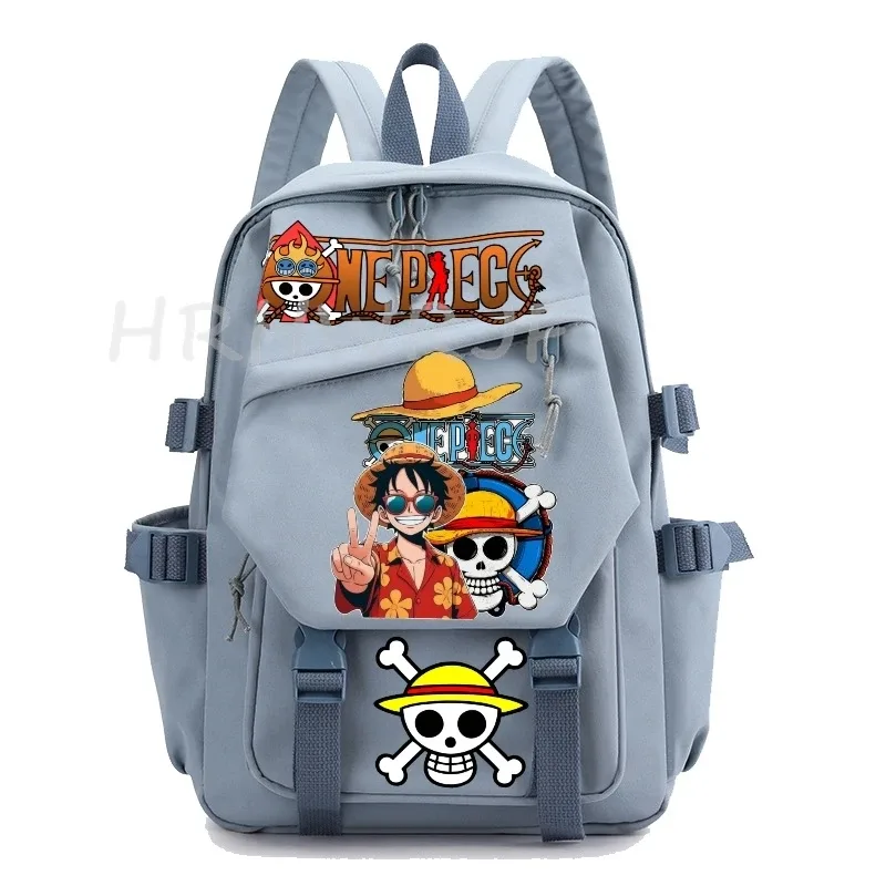 sac à dos one piece anime monkey d luffy, sacs d'école pour filles, sac à dos pour ordinateur portable, pour l'école primaire, usage quotidien