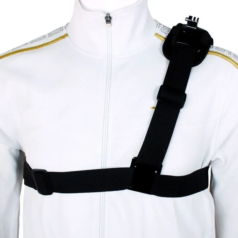 harnais de montage de sangle d'épaule, caméra vidéo d'épaule, sangle de poitrine, ceinture de support pour go pro sjcam, accessoires de caméra de sport