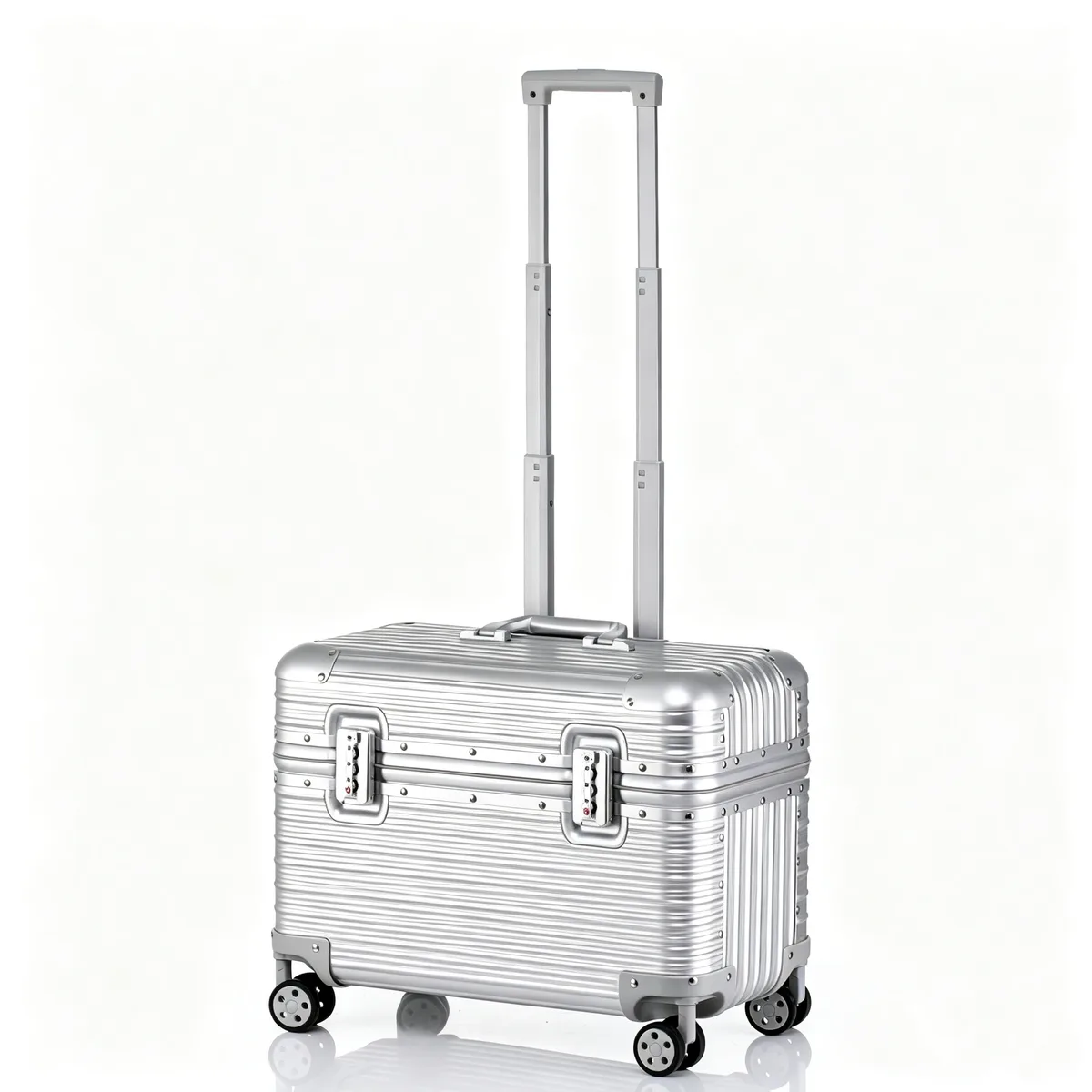 Valise en alliage d'aluminium et de magnésium, ouverture par le haut, 18/20 pouces, bagage à main, bagage à roulettes, serrure TSA, boîte à outils pour la photographie