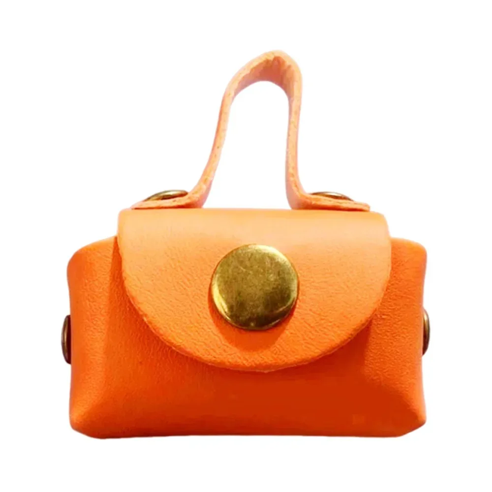 porte-monnaie en cuir pu tendance, mini sac de rangement multifonctionnel, petit cadeau décoratif, artisanat diy