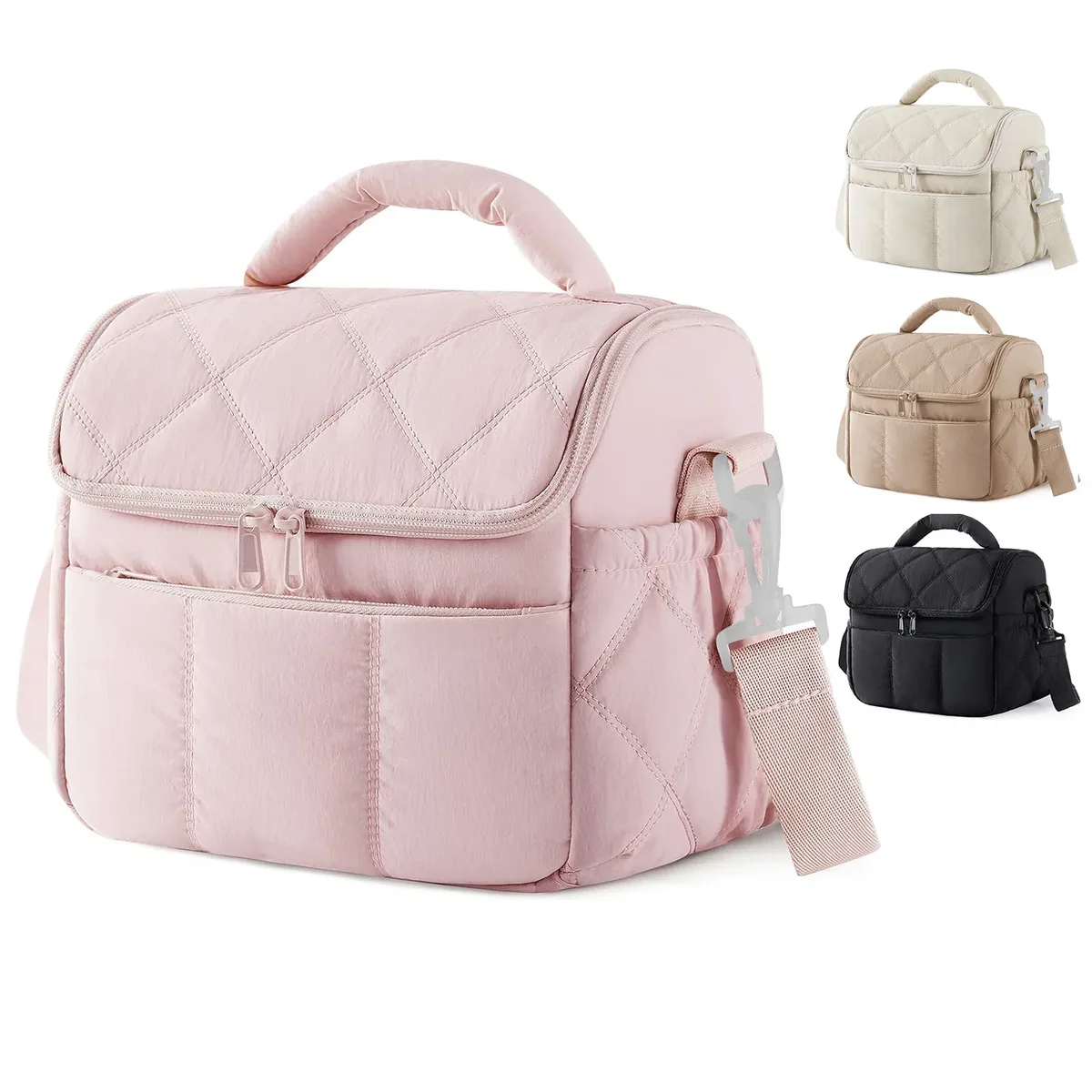 Nouvelle sacoche à lunch portable en nylon, réutilisable, multifonctionnelle, isotherme, étanche, sac isotherme pour femmes, sacs à usage spécial