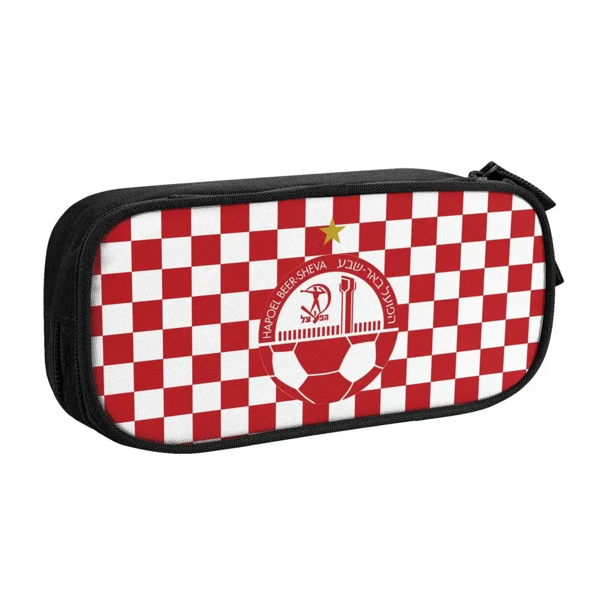 hapoel beer sheva big capacity pencil pen case office college school large storage bag pouch holder box organizer