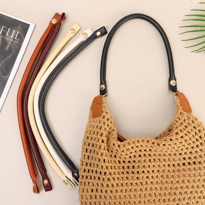 sangle de sac à bandoulière en cuir pu pour femmes, couleur unie, poignées de remplacement pour poignée de sac à main, fermoir, accessoires de bricolage