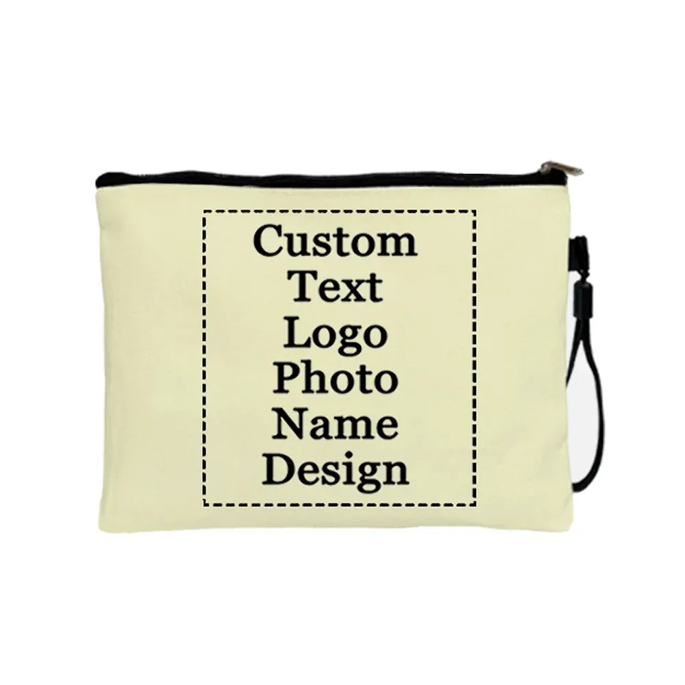sacs de rangement pour maquillage personnalisés avec logo/photo, sacs cosmétiques et de toilette, pochettes de maquillage, cadeau pour étudiants et mariées