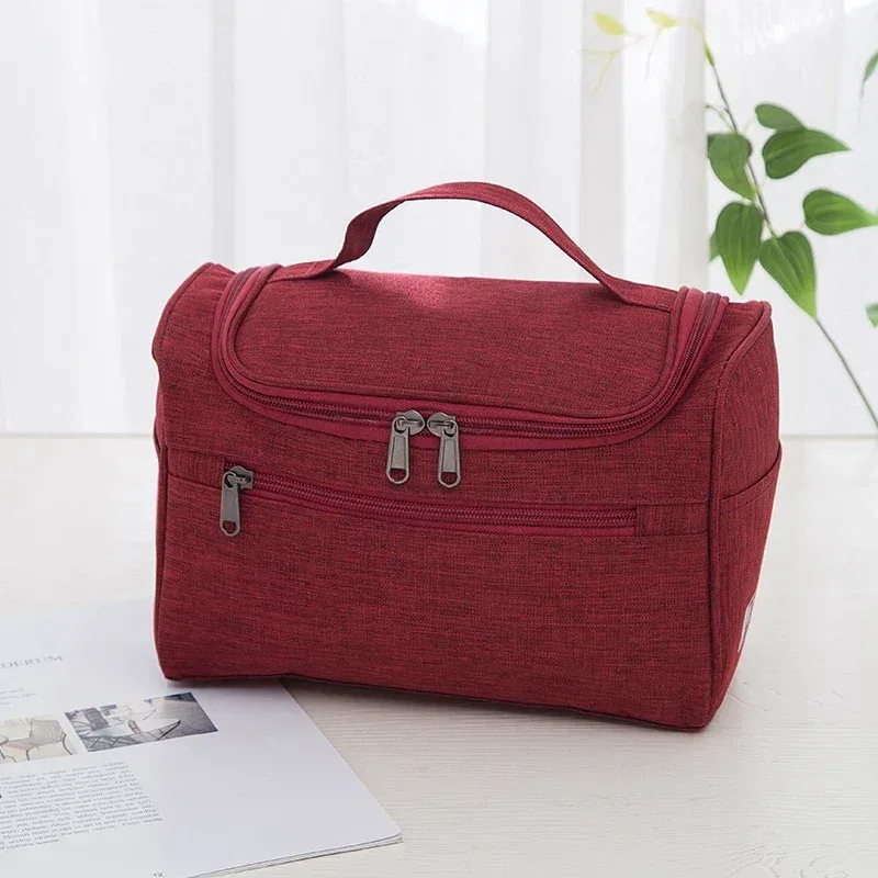 sac à cosmétiques étanche à crochet pour femmes, organisateur de voyage, trousse de maquillage pour hommes, trousse de maquillage, pochette de toilette de salle de bain, nécessaire de lavage