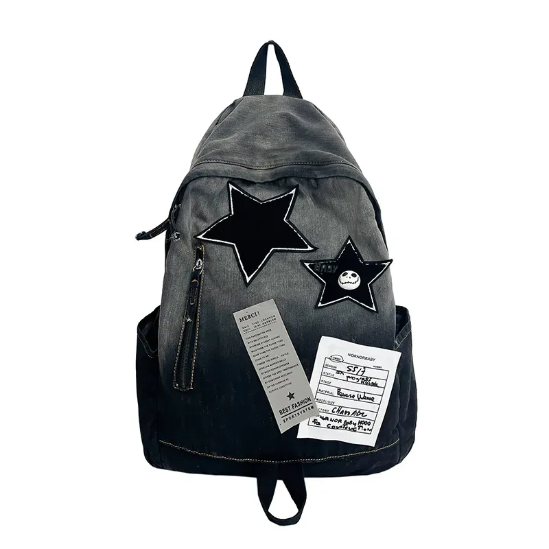 sac à dos étoile de cowboy dégradé pour collégiens, voyage partout, grande capacité