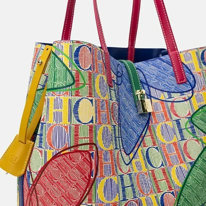 sac seau ch 2026 nouveau modèle de niche, sac à bandoulière léger, sac porté épaule, sac de banlieue grande capacité, texture cuir véritable, sac panier
