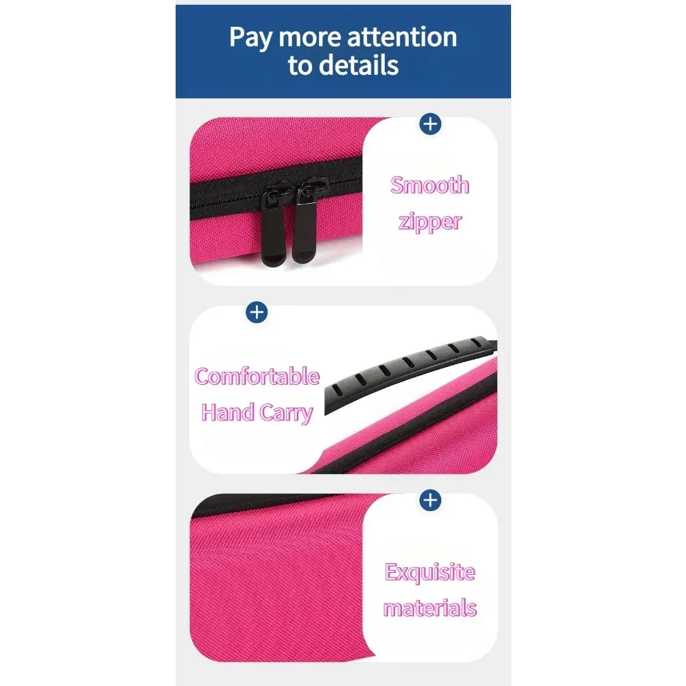 sac de rangement pour fer à friser et lisseur de voyage, coque rigide en eva, anti-pression et anti-chute, boîte de rangement portable