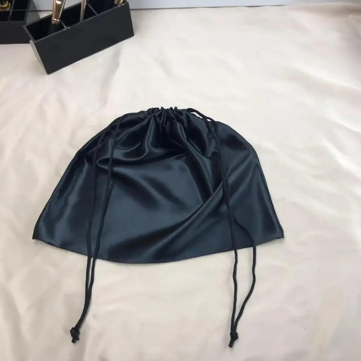sac de rangement en soie satinée, pochette anti-poussière à cordon de serrage pour chaussures et vêtements, sacs de rangement anti-poussière