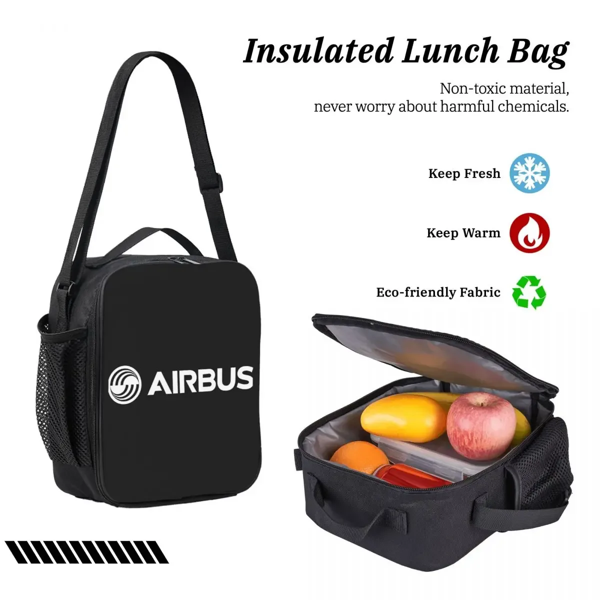sac à dos blanc avec logo airbus pour étudiants, garçons et filles, sac d'école, sacs à bandoulière pour ordinateur, sac à déjeuner isotherme 3ps, trousse à crayons