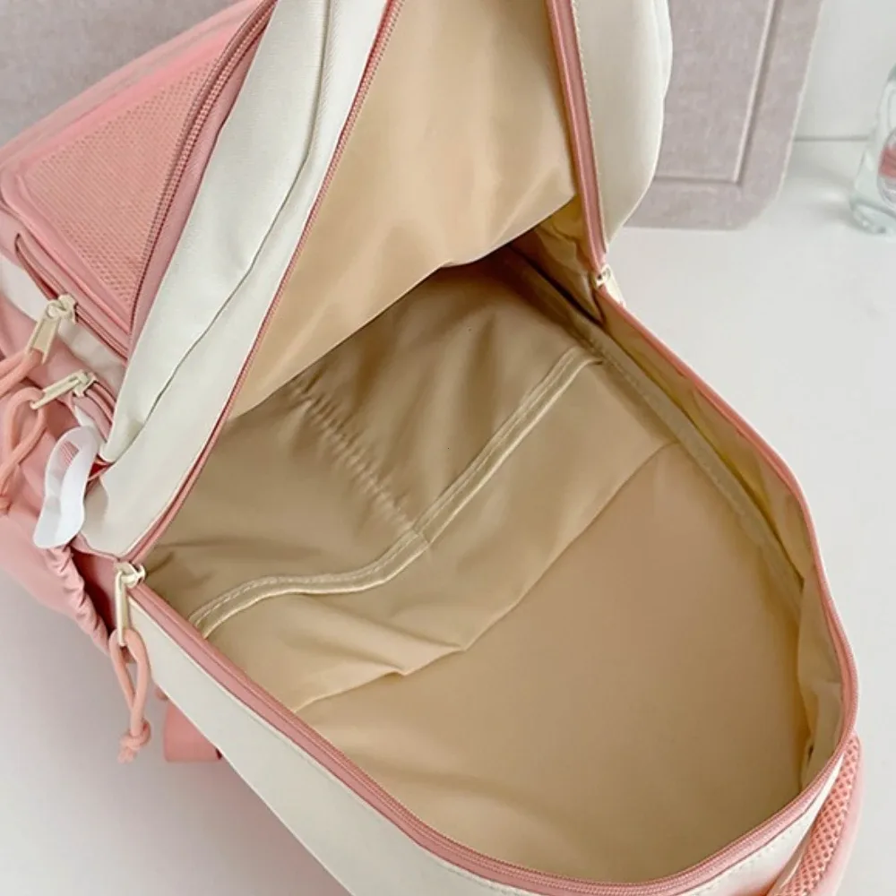 y2k mignon chat ita sacs à dos grande capacité sac à dos décontracté fille transparent bricolage affichage sac à dos dessin animé à la mode voyage cartables