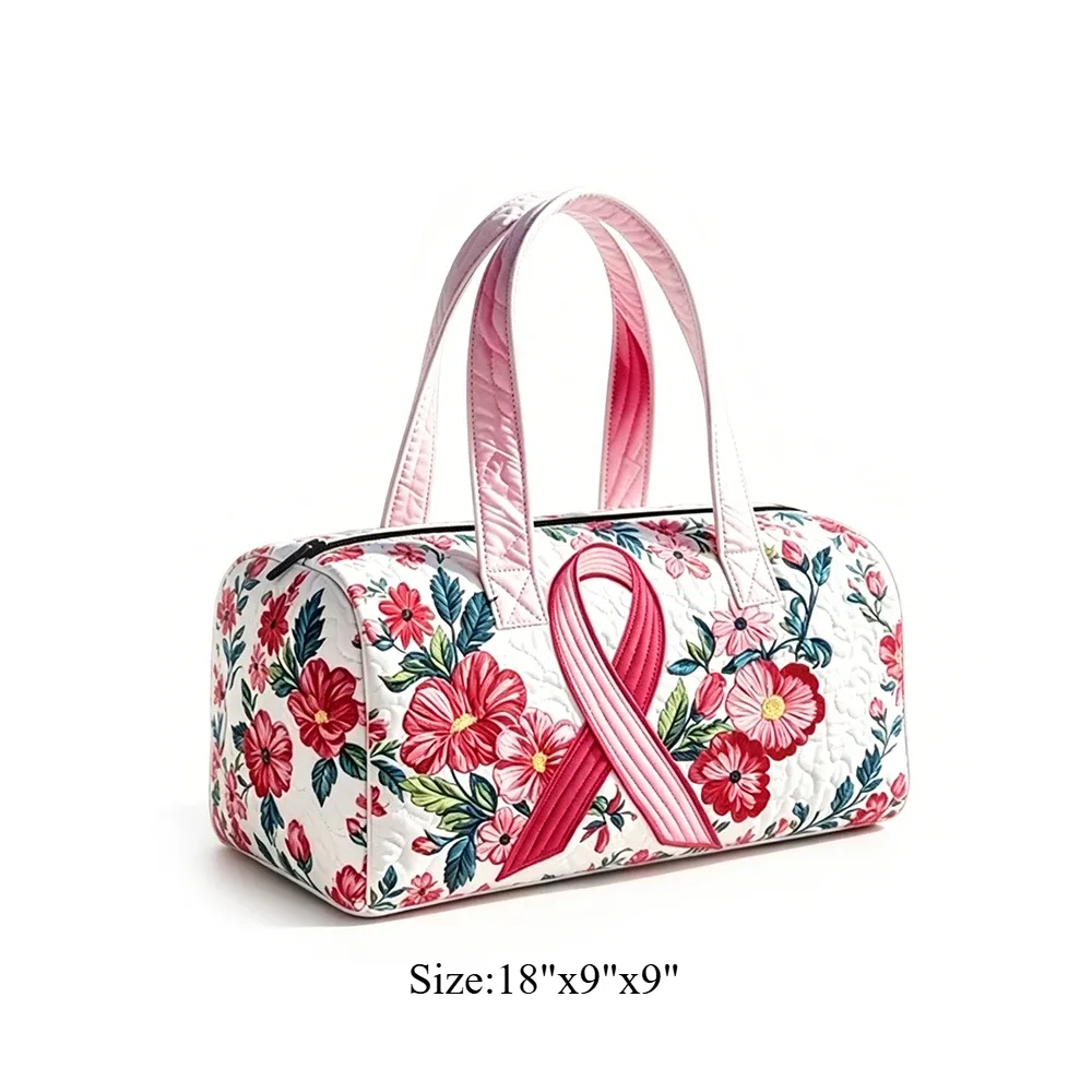 sac de voyage matelassé, sac de week-end, motif floral tropical chat mignon, bagage à main léger pour la plage, les vacances, les fêtes et le sport